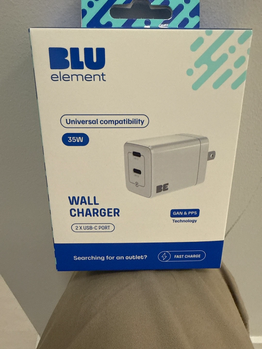 BLU element 35W Wall Charger with 2x USB-C Ports