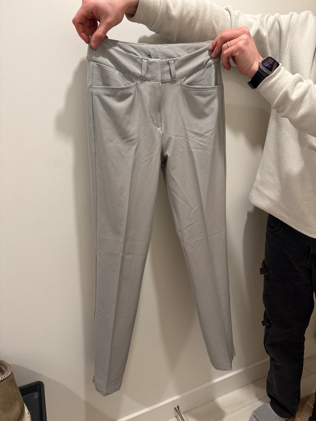 Adidas Women's FL Length Pants - Grey - Size, E 28 - photo 4