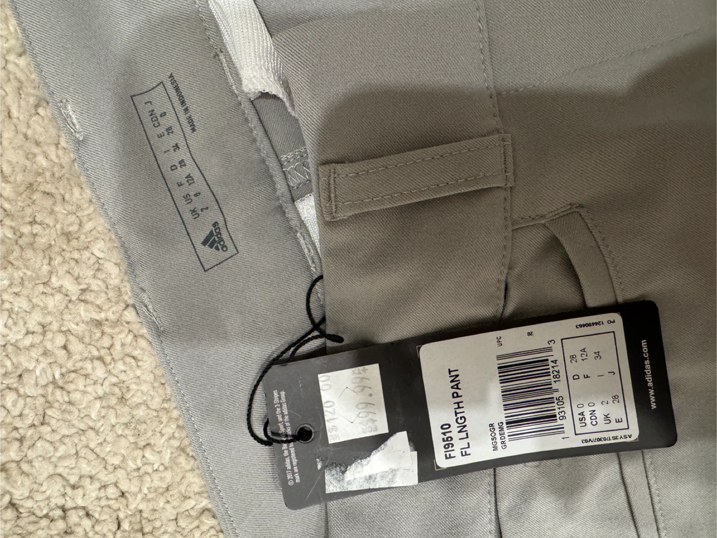 Adidas Women's FL Length Pants - Grey - Size, E 28 - photo 2