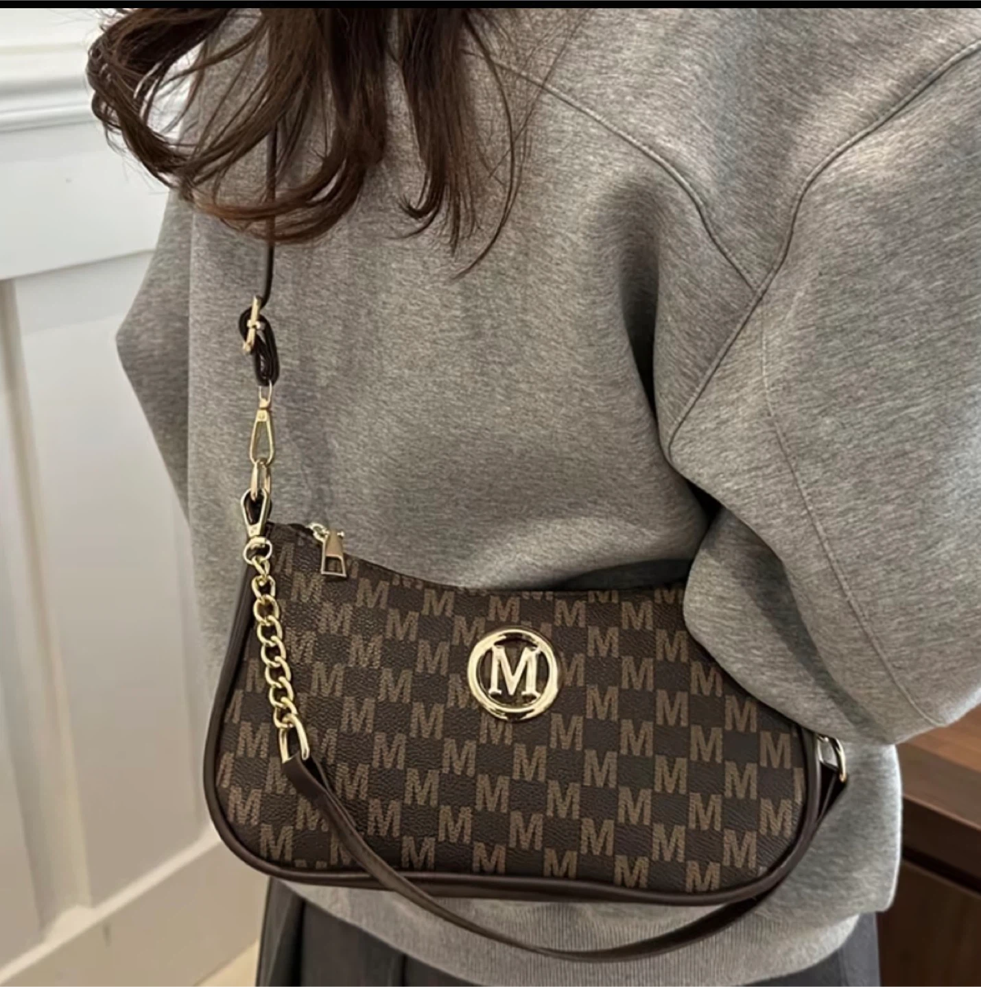 New! Brown Shoulder Bag