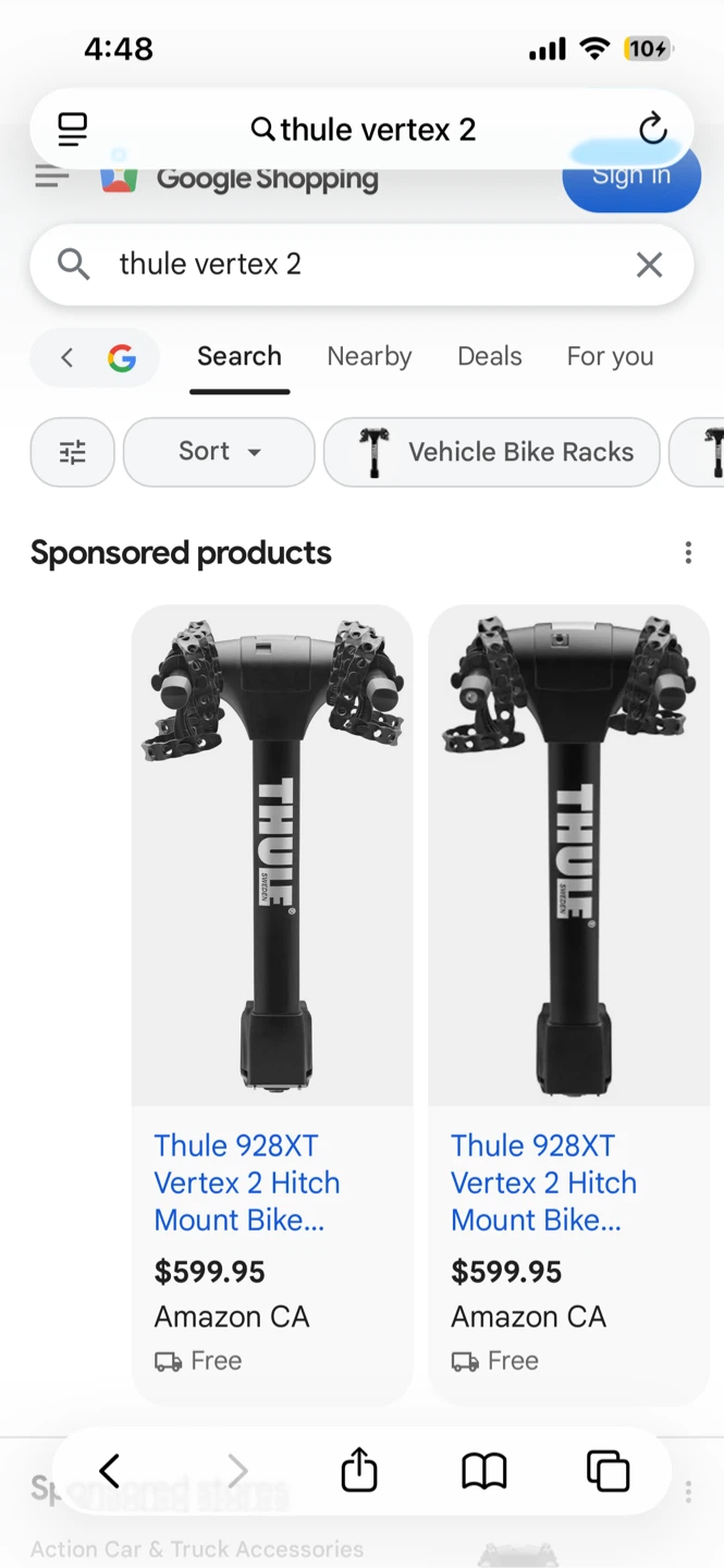 Thule Vertex 2 bike rack - photo 2