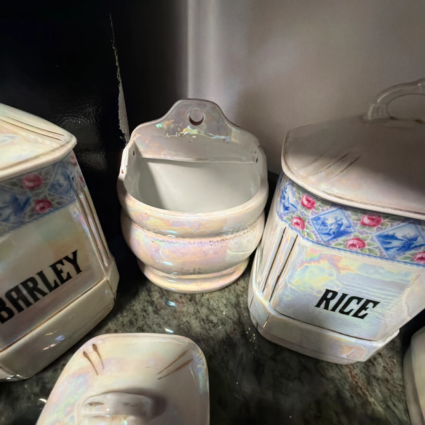 Vintage Czechoslovakia Ceramic Kitchen Canister Set - photo 3