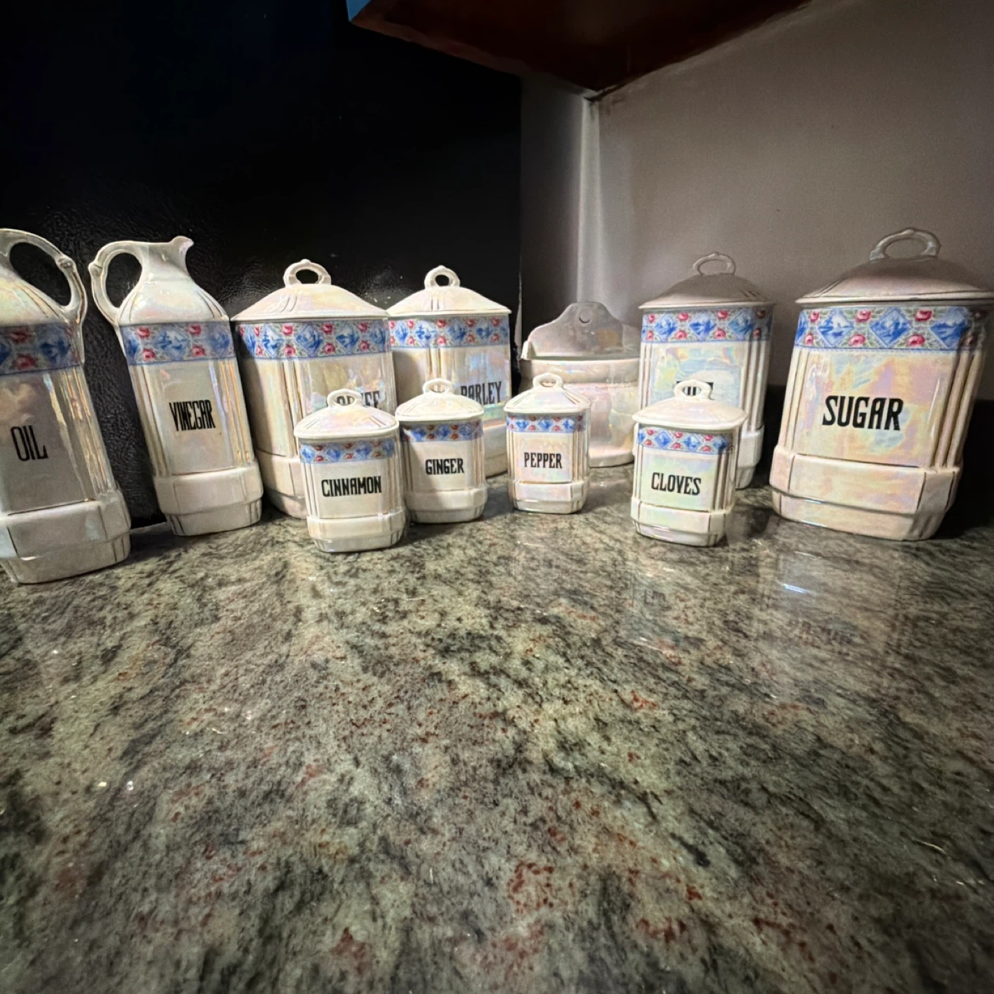 Vintage Czechoslovakia Ceramic Kitchen Canister Set - photo 4