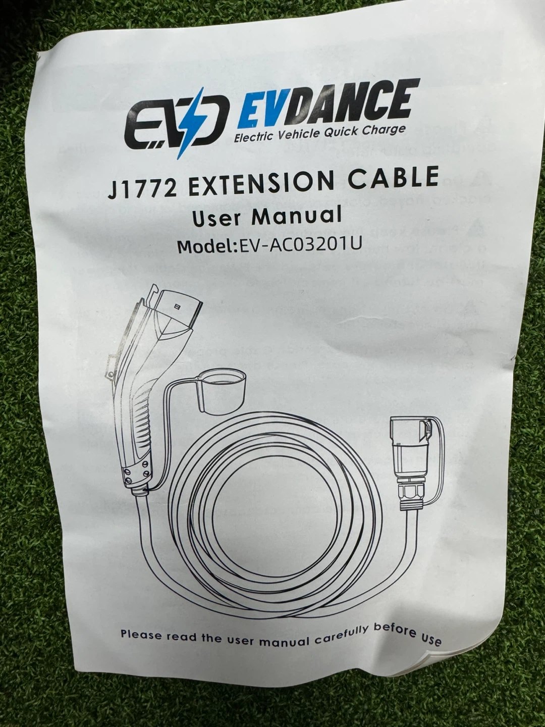 EV DANCE J1772 Extension Cable