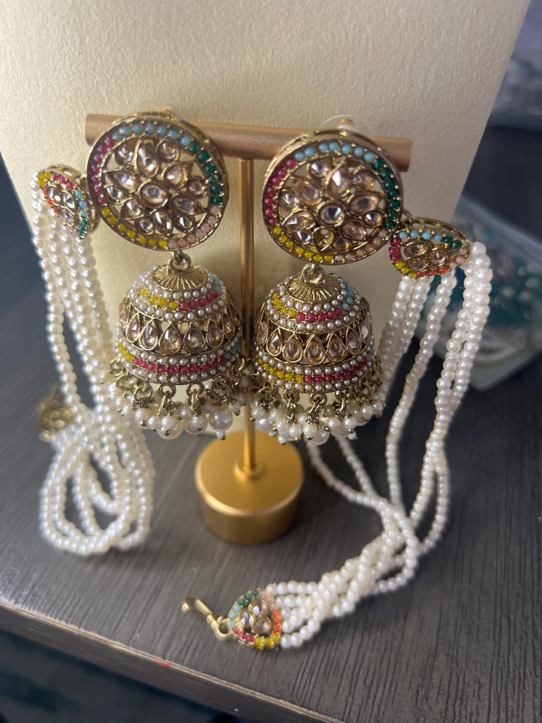 Assorted Pakistani Indian Jewelry Sets and Earrings - photo 4
