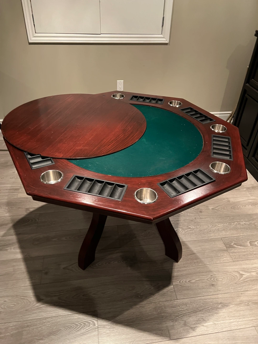 Octagon Poker Table with Cup Holders and Chip Trays - photo 3
