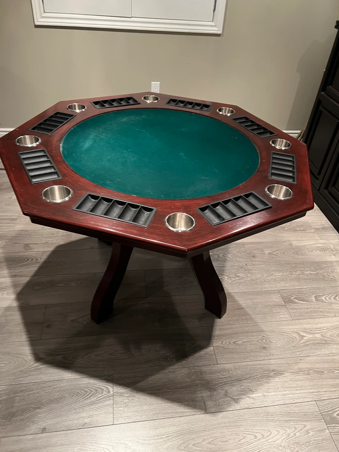 Octagon Poker Table with Cup Holders and Chip Trays - photo 4