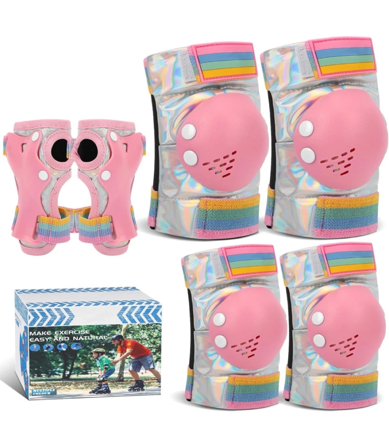 Kids Protective Gear Set - Pads for Skating, Cycling
