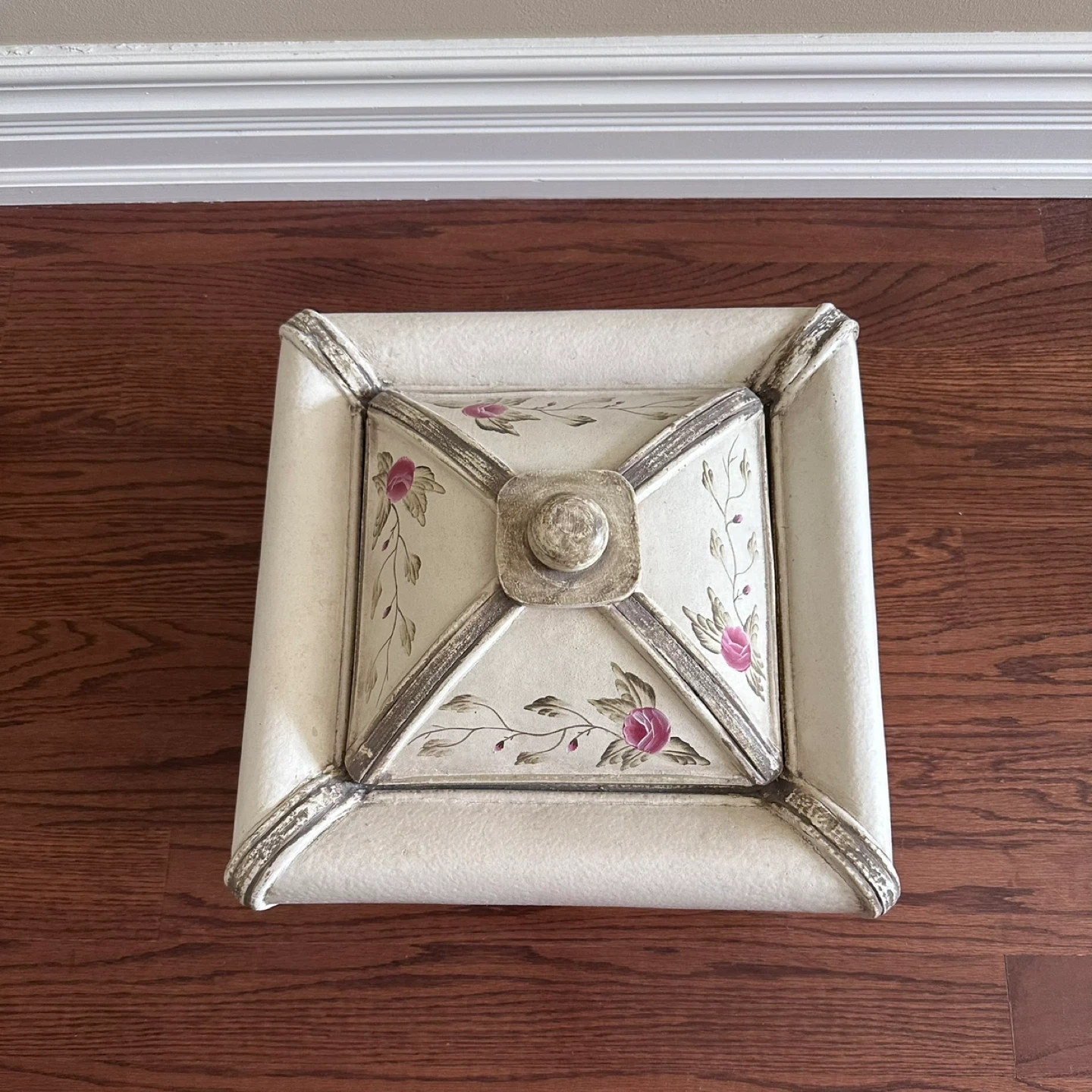 Set of 2 storage boxes retro vintage shabby chic - photo 4