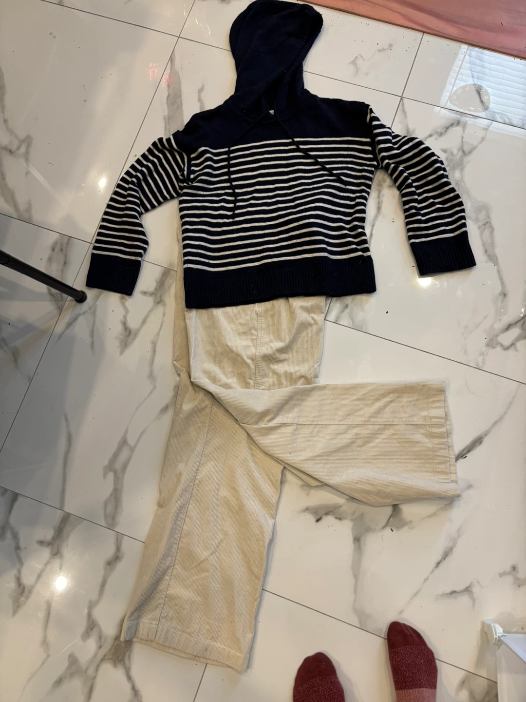 UNIQLO Corduroy Pants &Zara hoodie sweater for sale