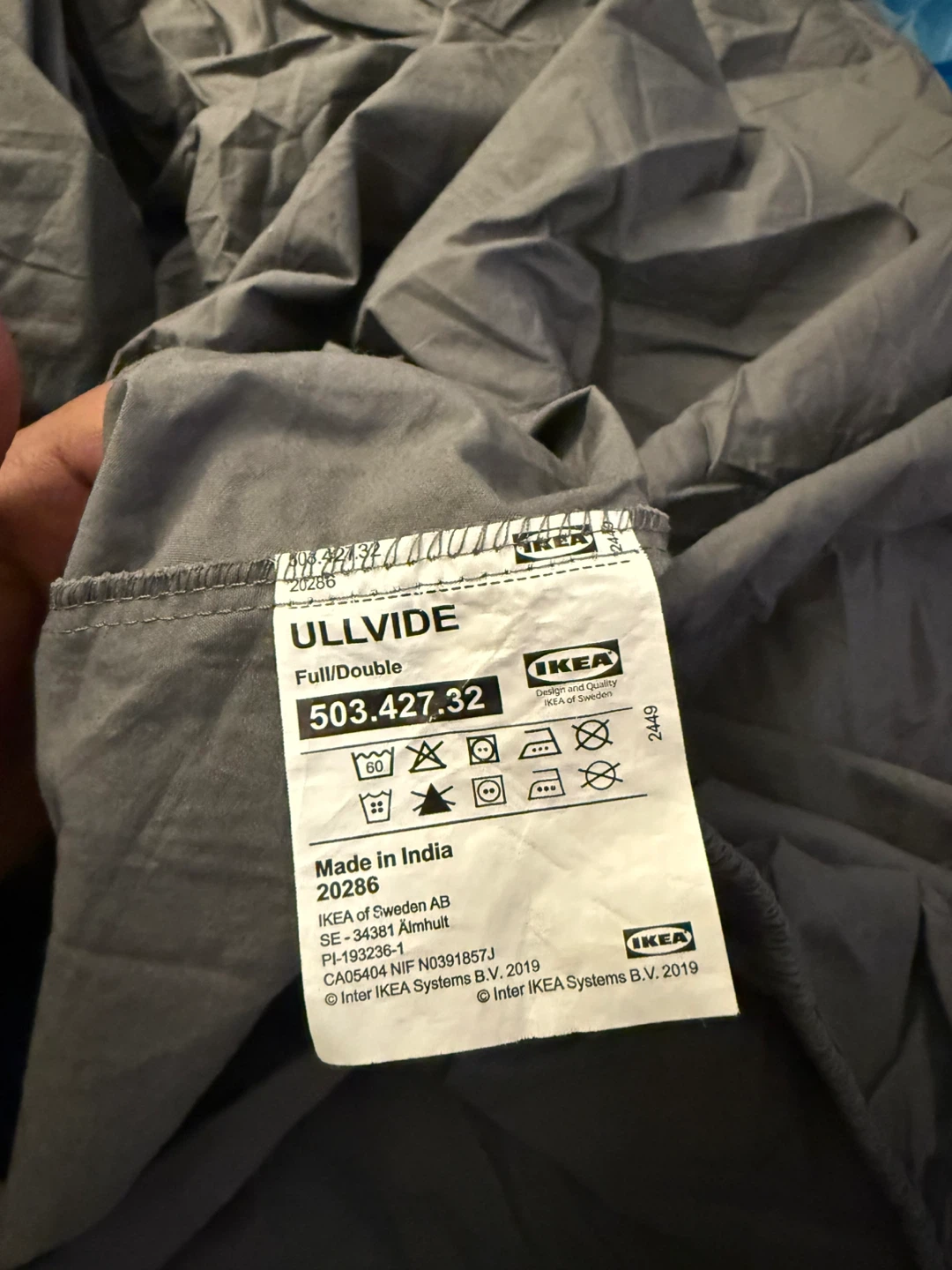 IKEA Full Fitted Sheet - Gray - photo 2