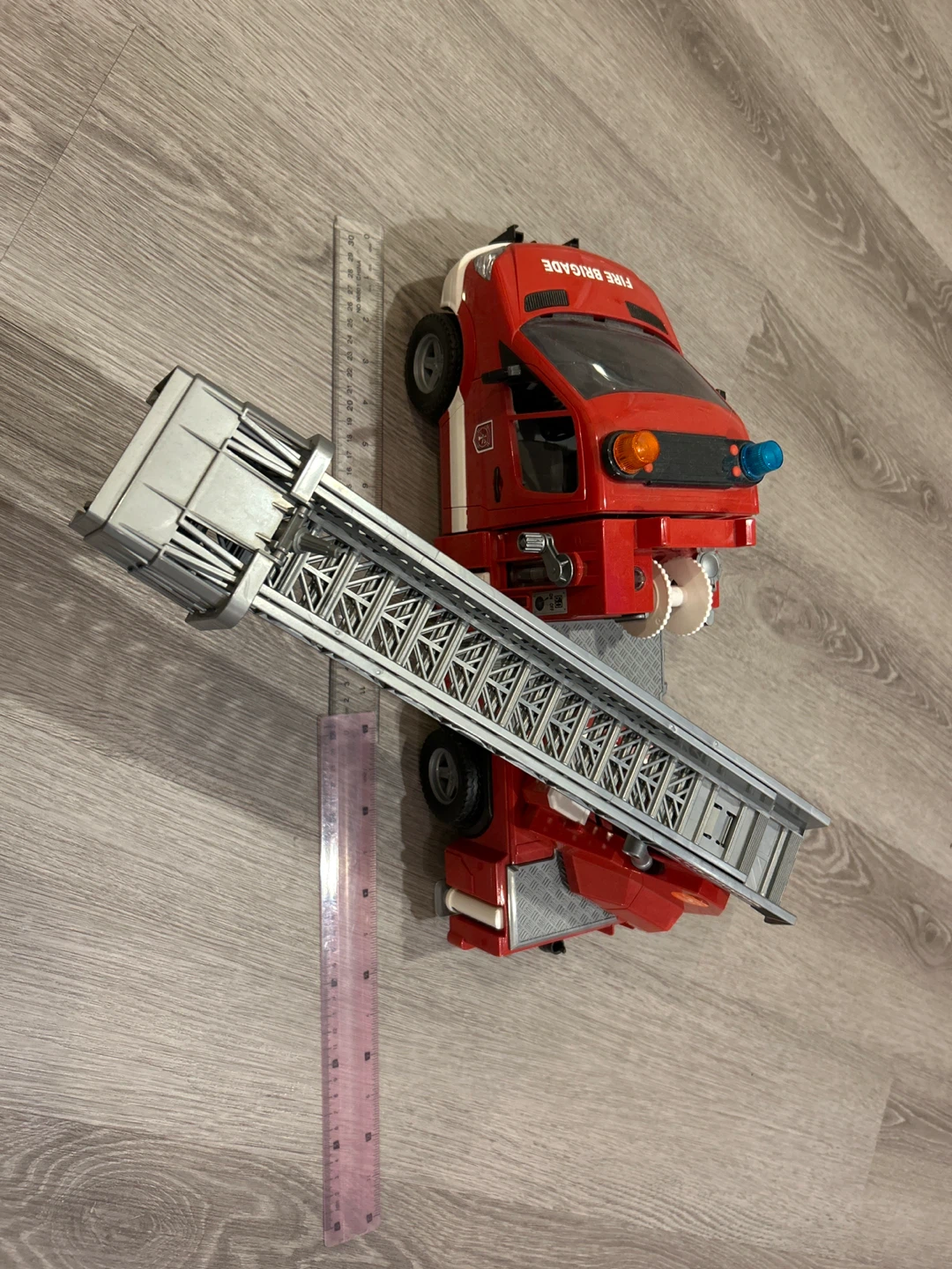Burder Large Red Fire Brigade Ladder Truck Toy - photo 5