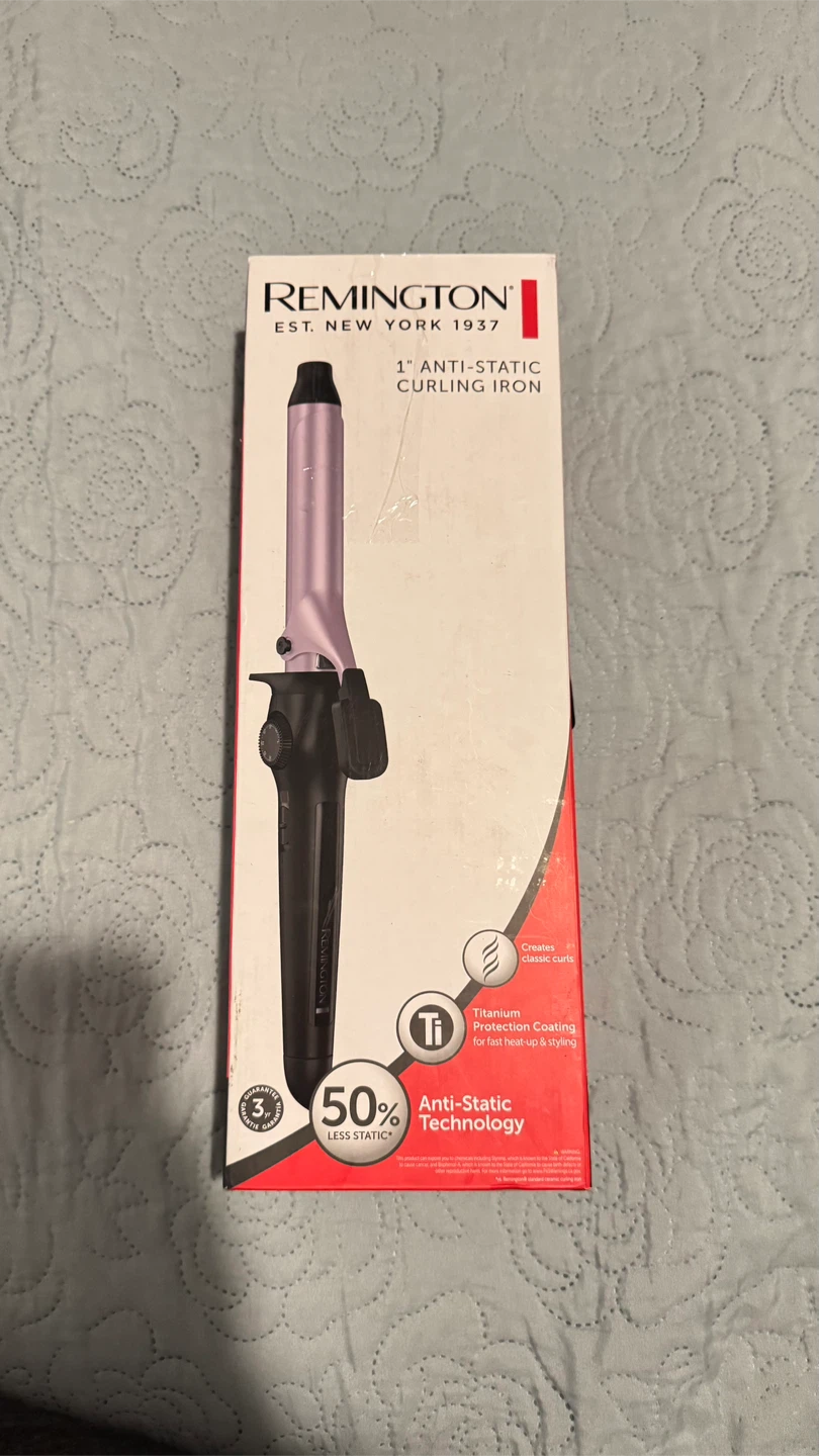 New - Remington 1" Anti-Static Curling Iron