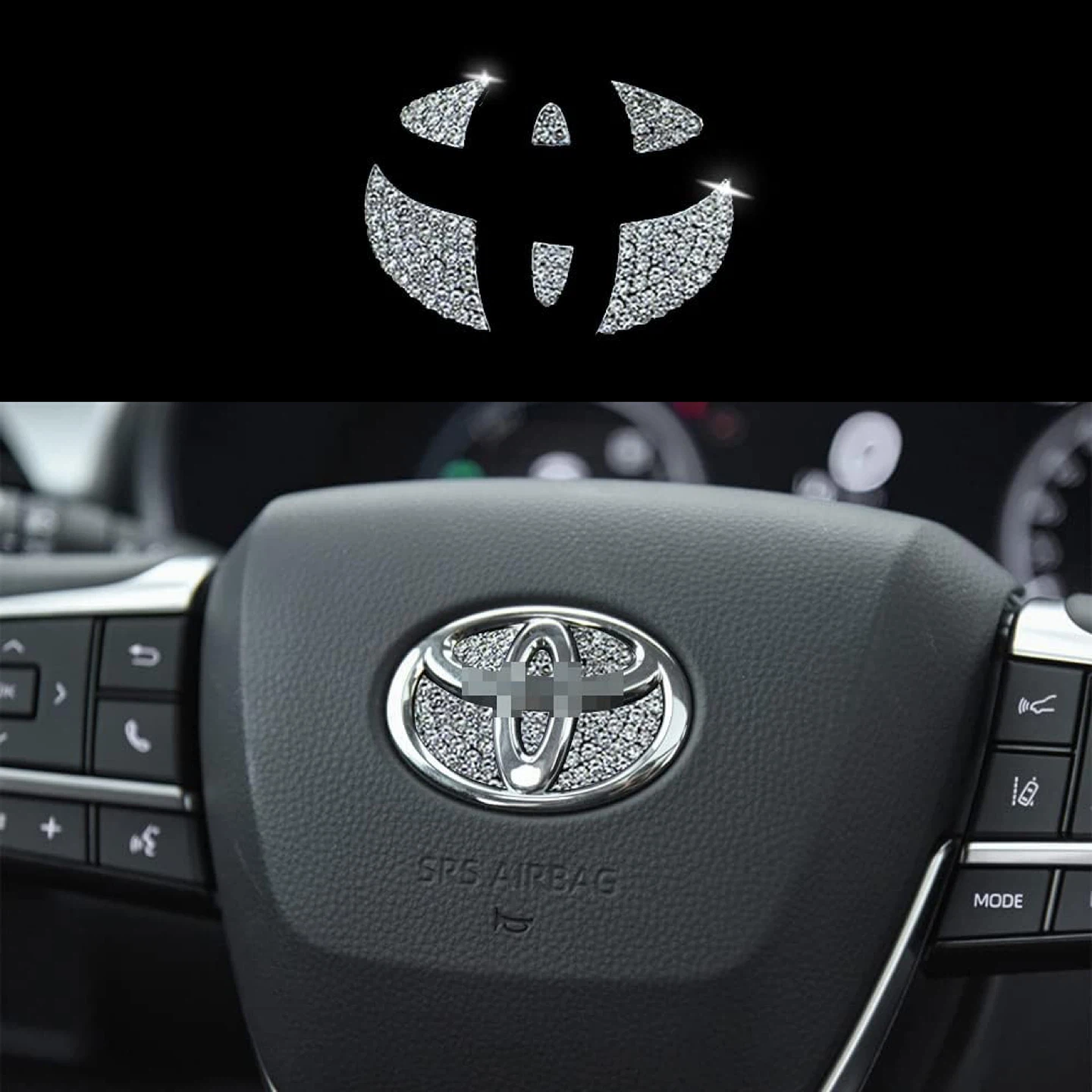 Free Toyota Steering Wheel Emblem Sticker
