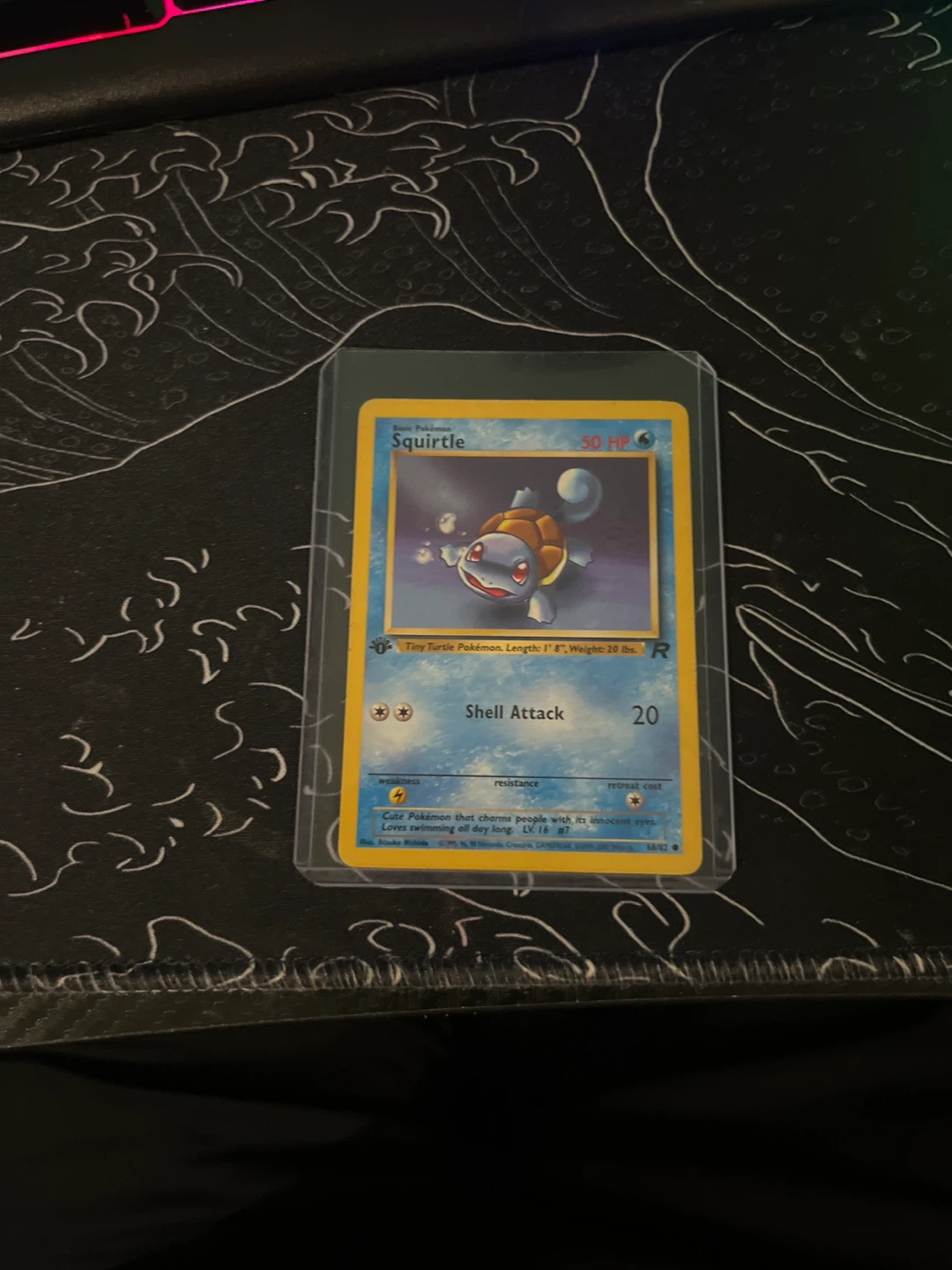 1st edition Squirtle Pokémon Card
