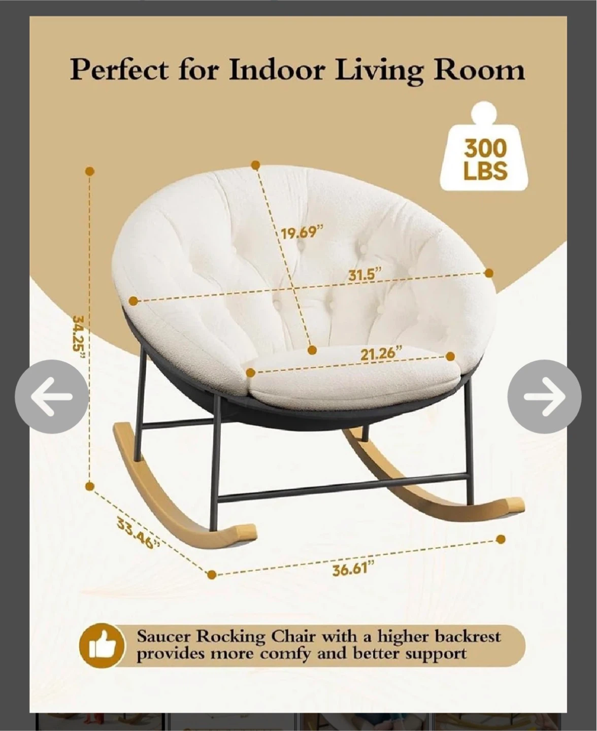Saucer Rocking Chair - photo 2