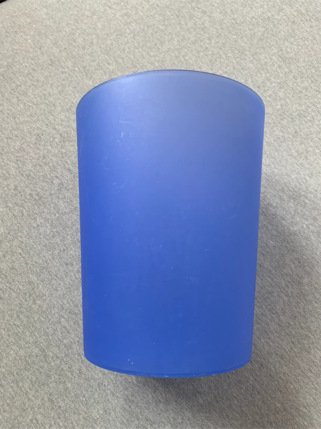 Blue Trash Can 9.5” X 8”