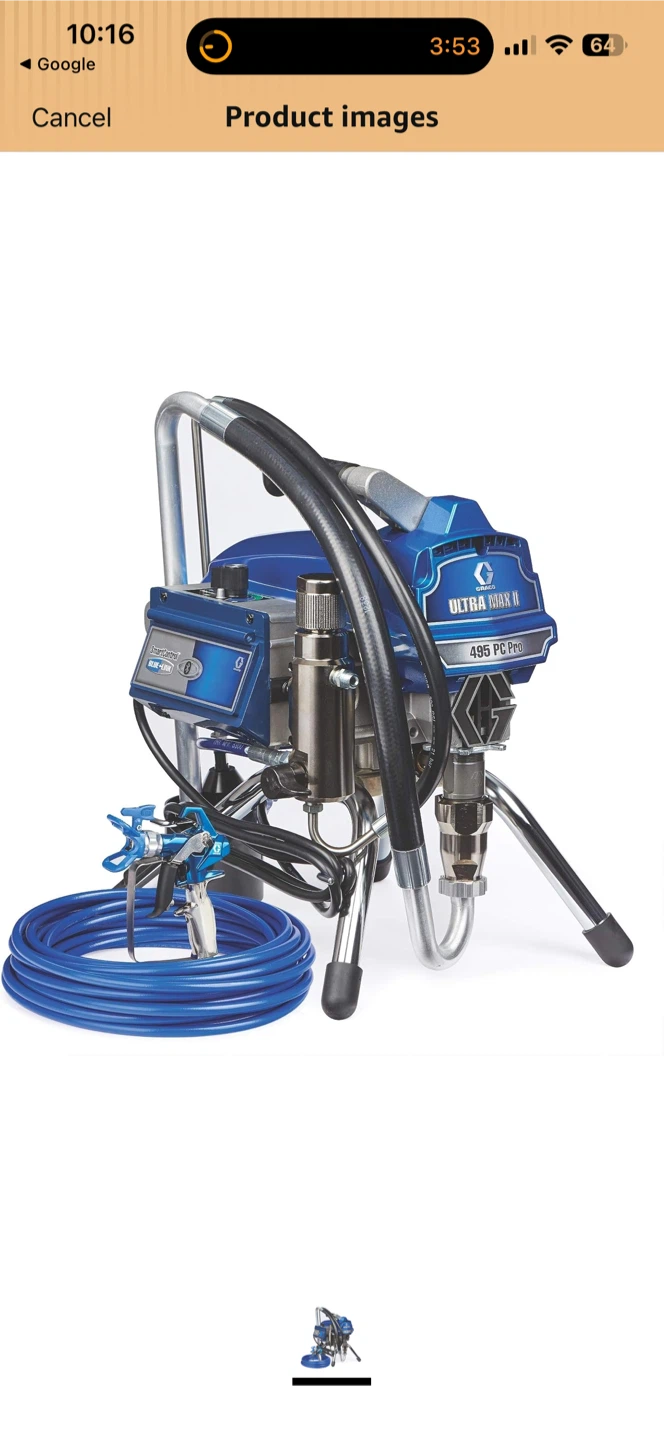 NEED GONE ASAP—Graco Ultra Max II 495 PC Pro Paint Sprayer