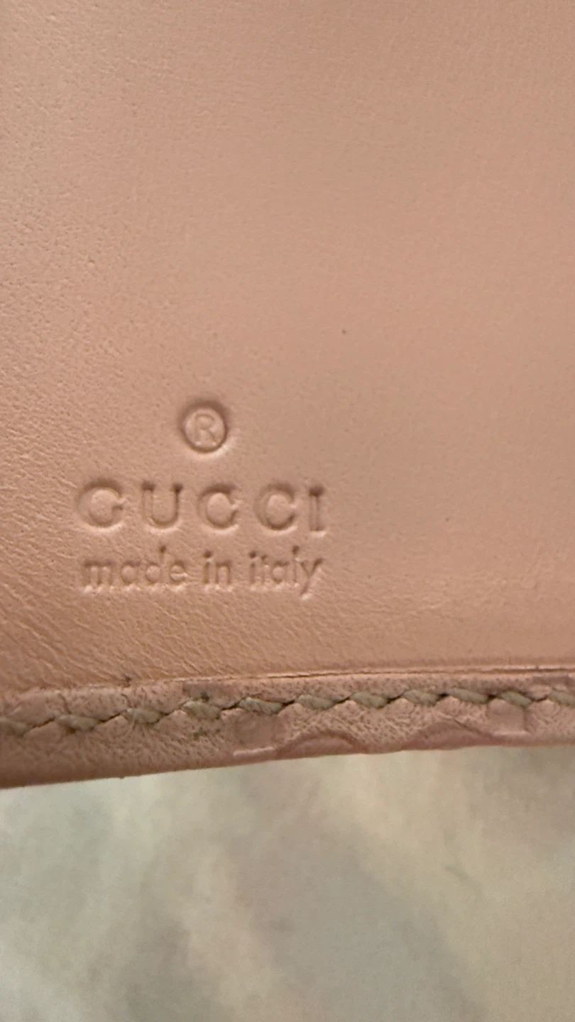 Vintage Gucci Pink Leather Wallet authentic - photo 5