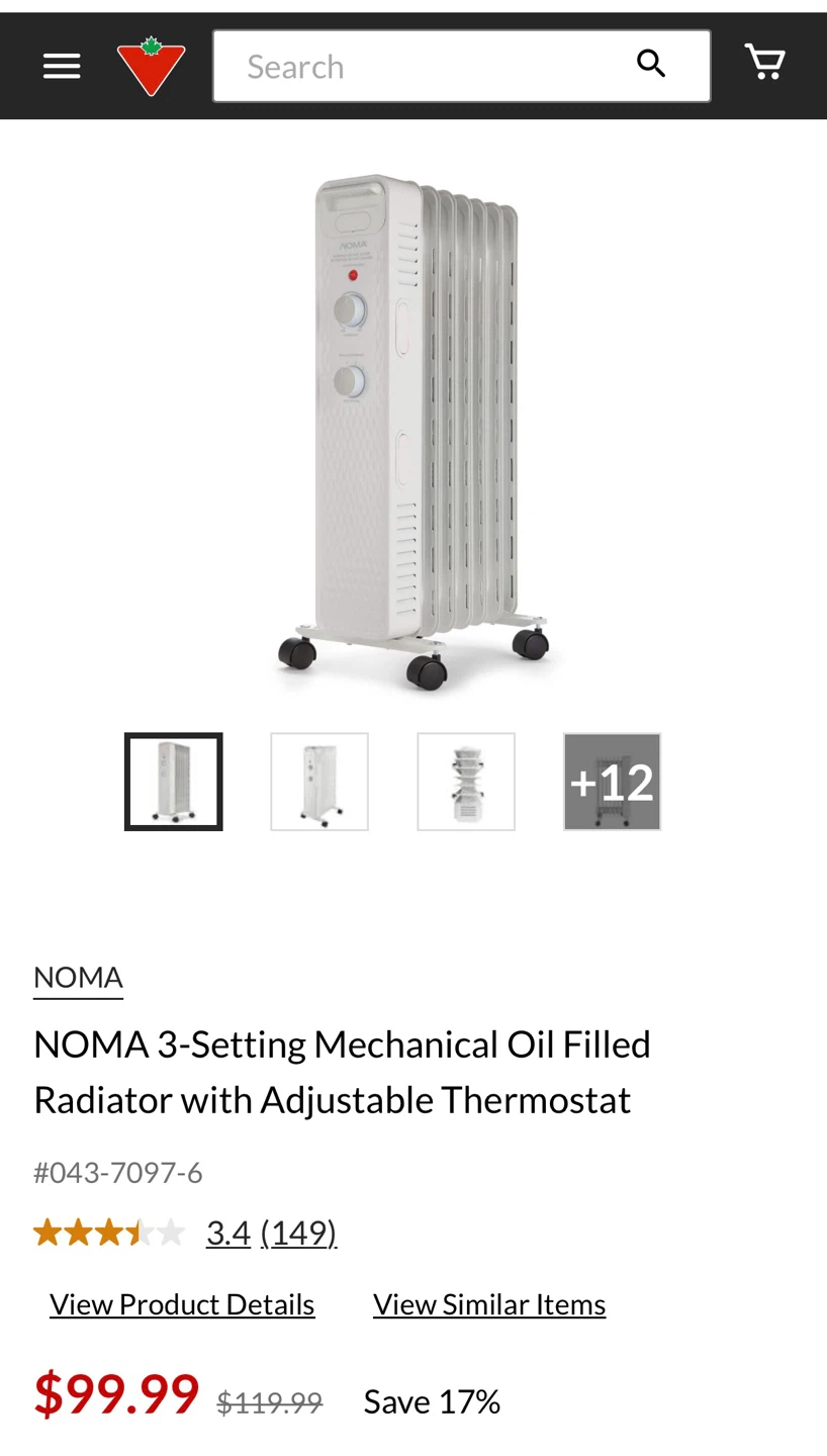 NOMA Oil-Filled Heater - photo 3