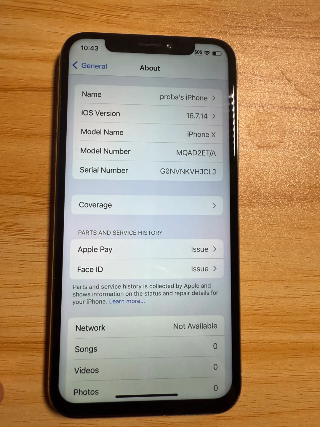 Apple iPhone X - 64GB - White (Cracked Screen) - photo 3