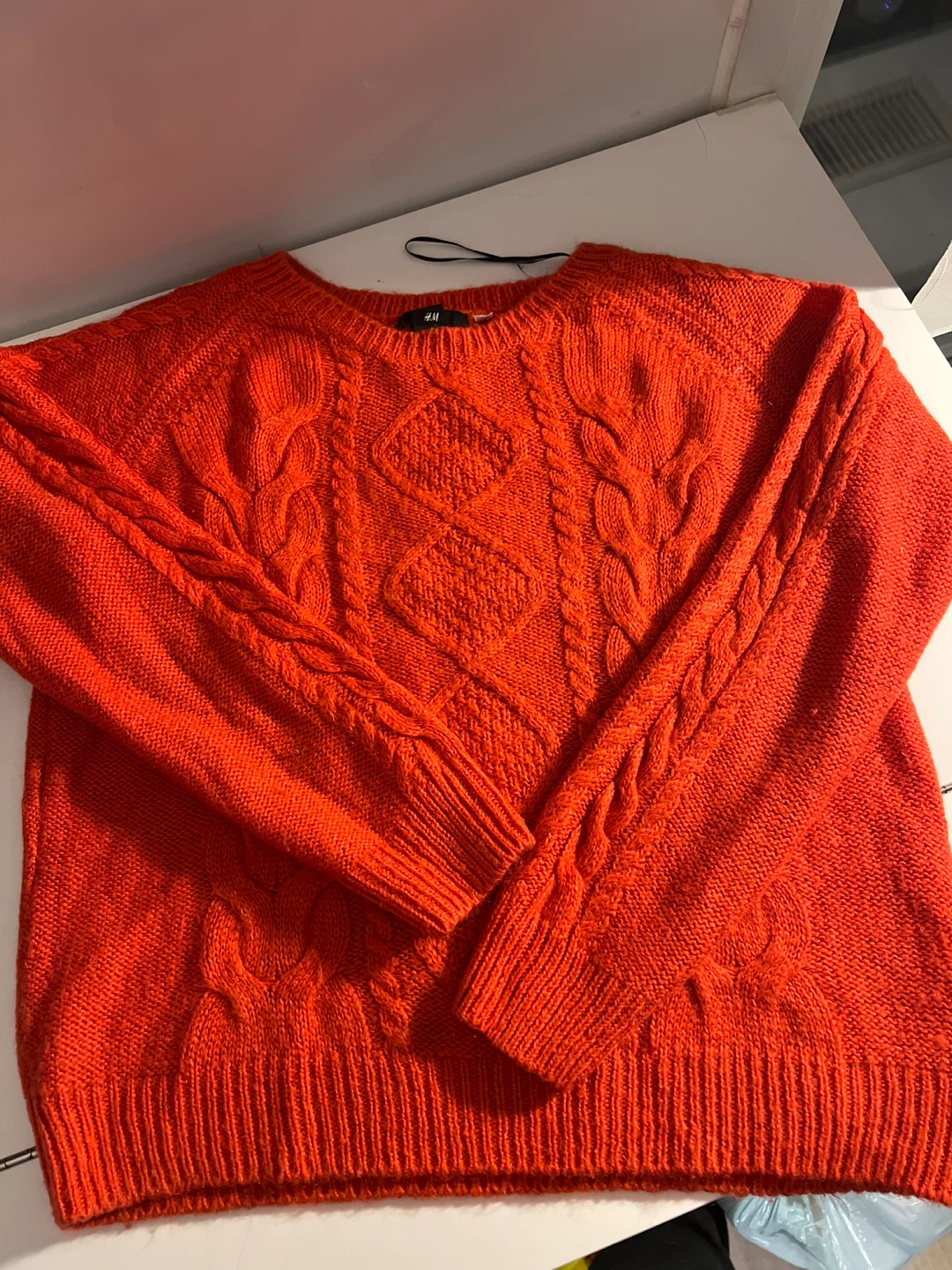 H&M Orange Knit Sweater