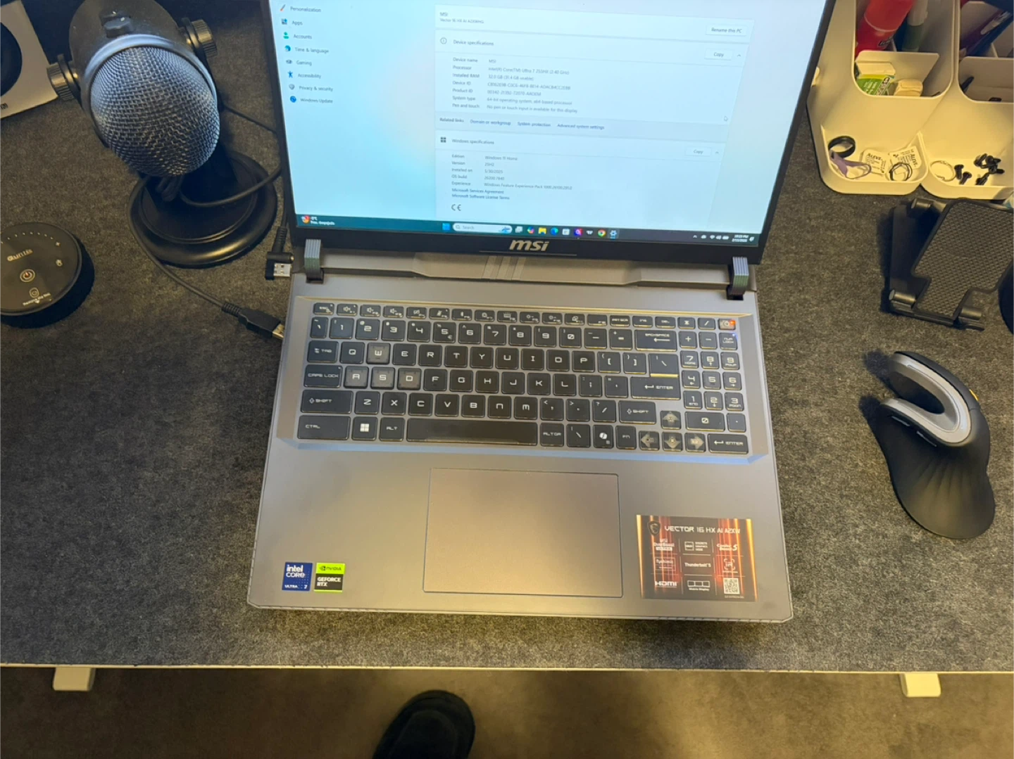MSI Vector 16 HX Gaming Laptop | 1TB SSD | Excellent Condition - photo 3