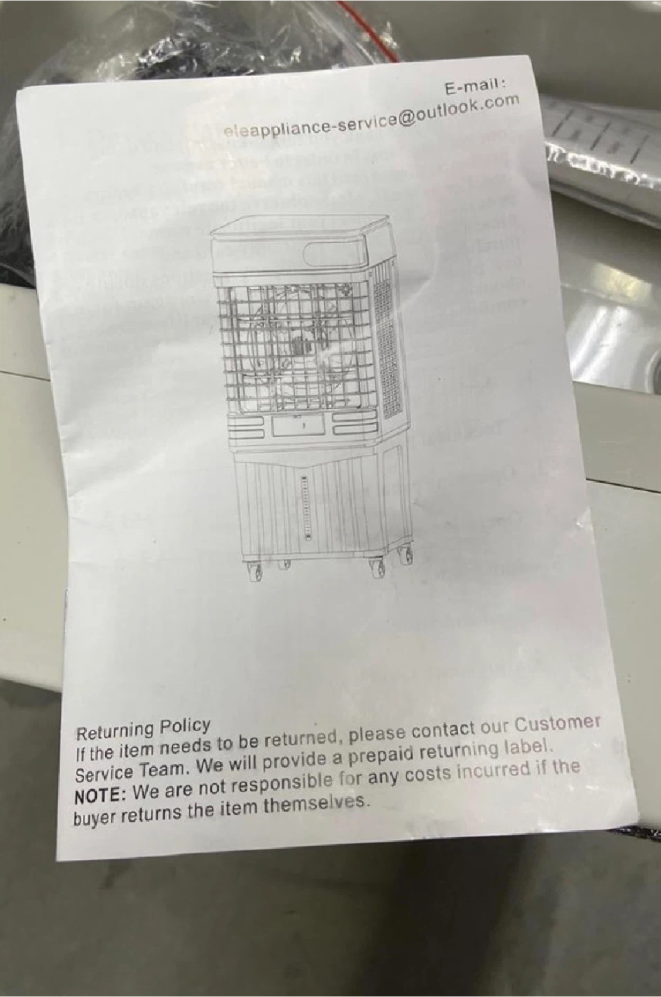 Evaporative Air Cooler LFS-01A - photo 4