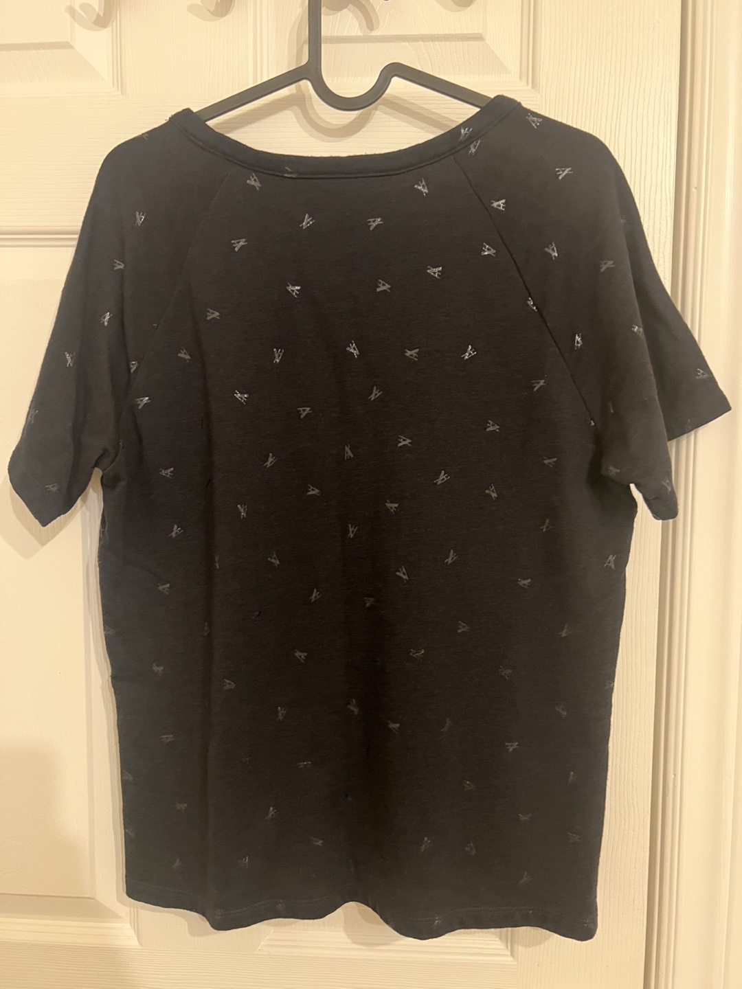 Black T-Shirt with Pattern - photo 2