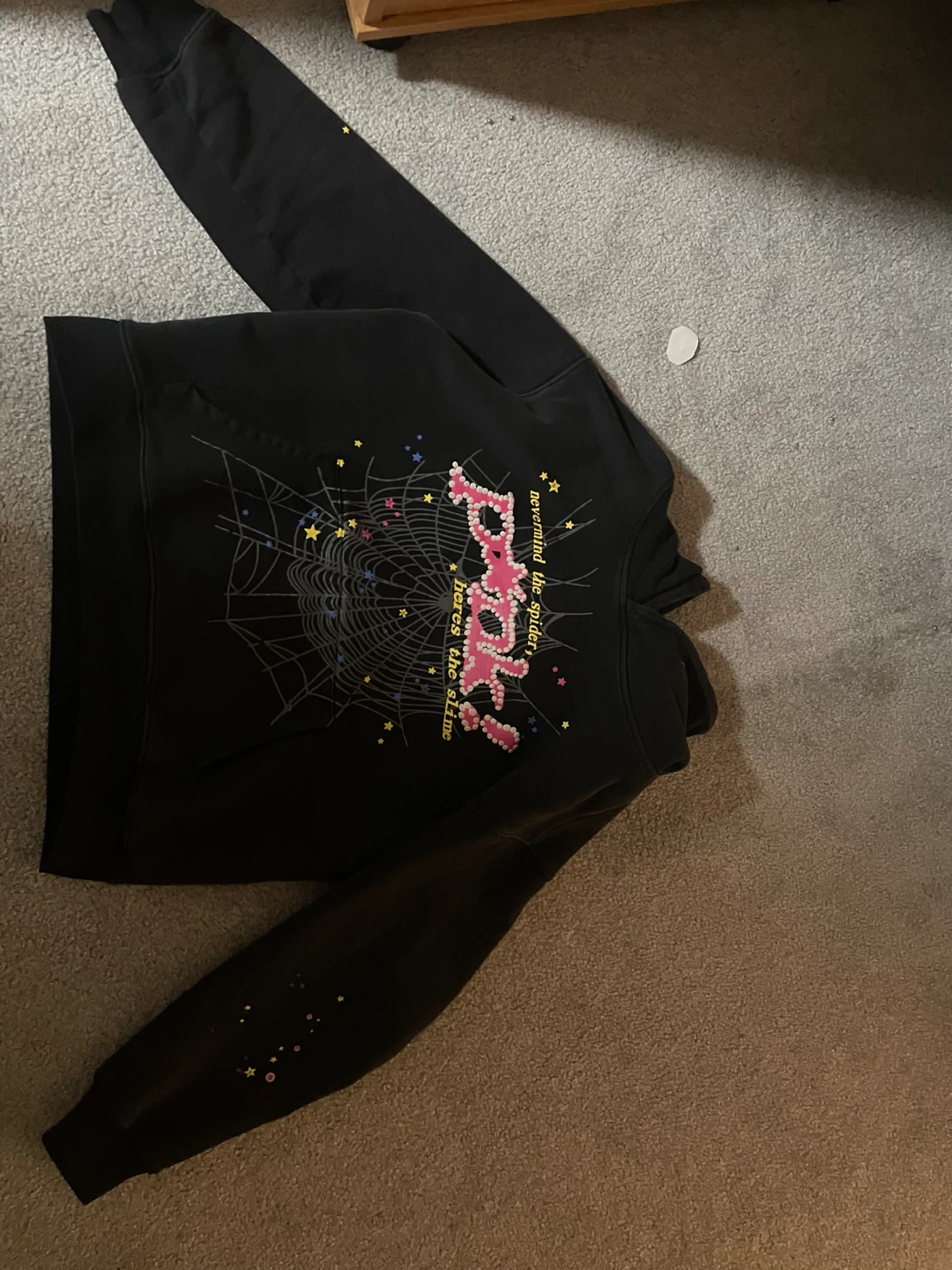 Sp5der hoodie black
