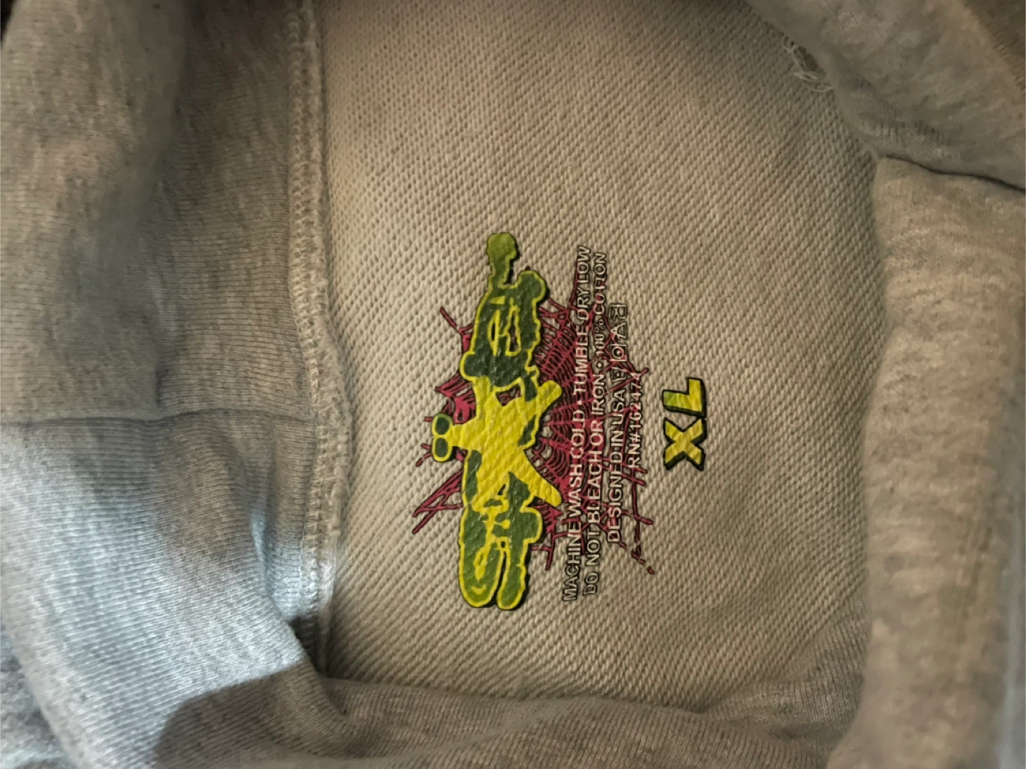 Grey Star Hoodie XL - photo 2