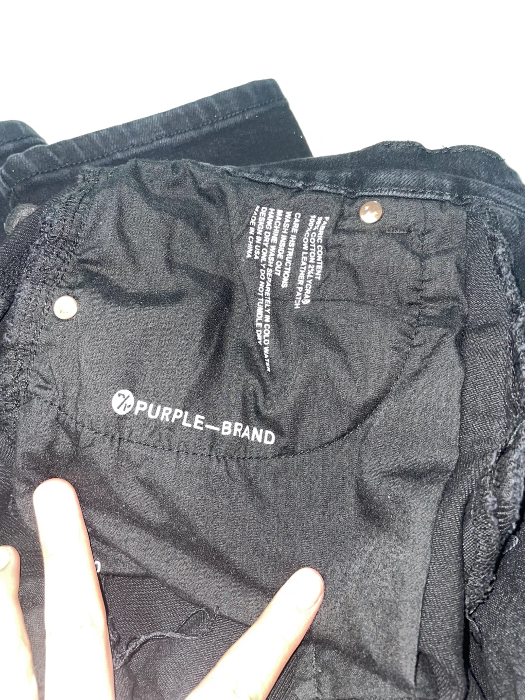 Purple Brand Black Slim Fit Low Rise Jeans - photo 5