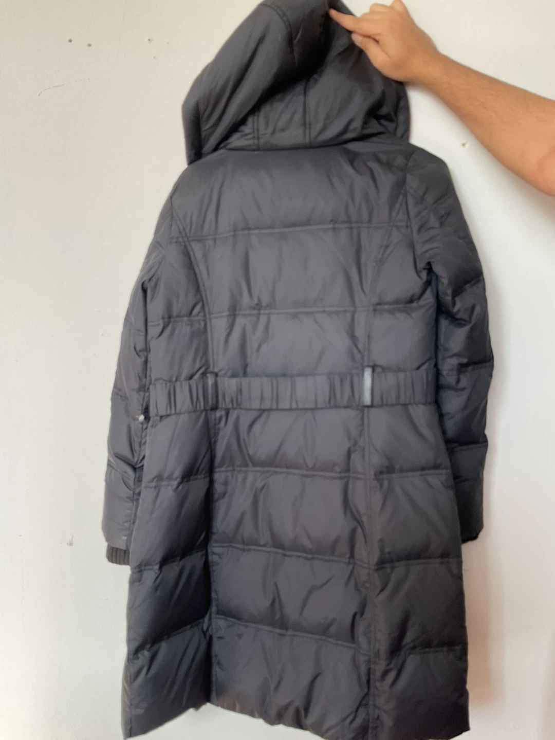 DKNY Black Puffer Coat with Hood - photo 2