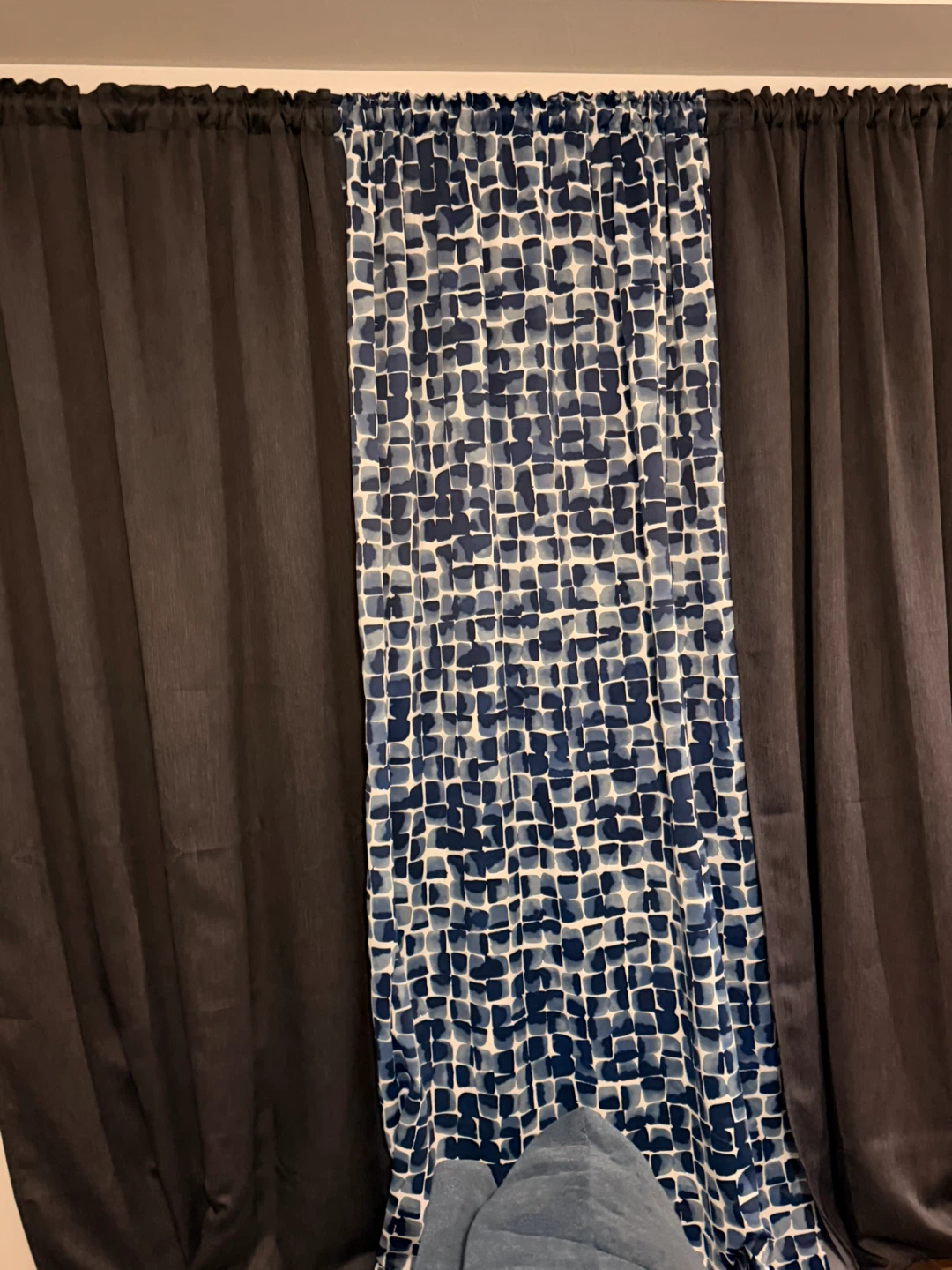 Long curtains- Grey and Blue. - photo 3