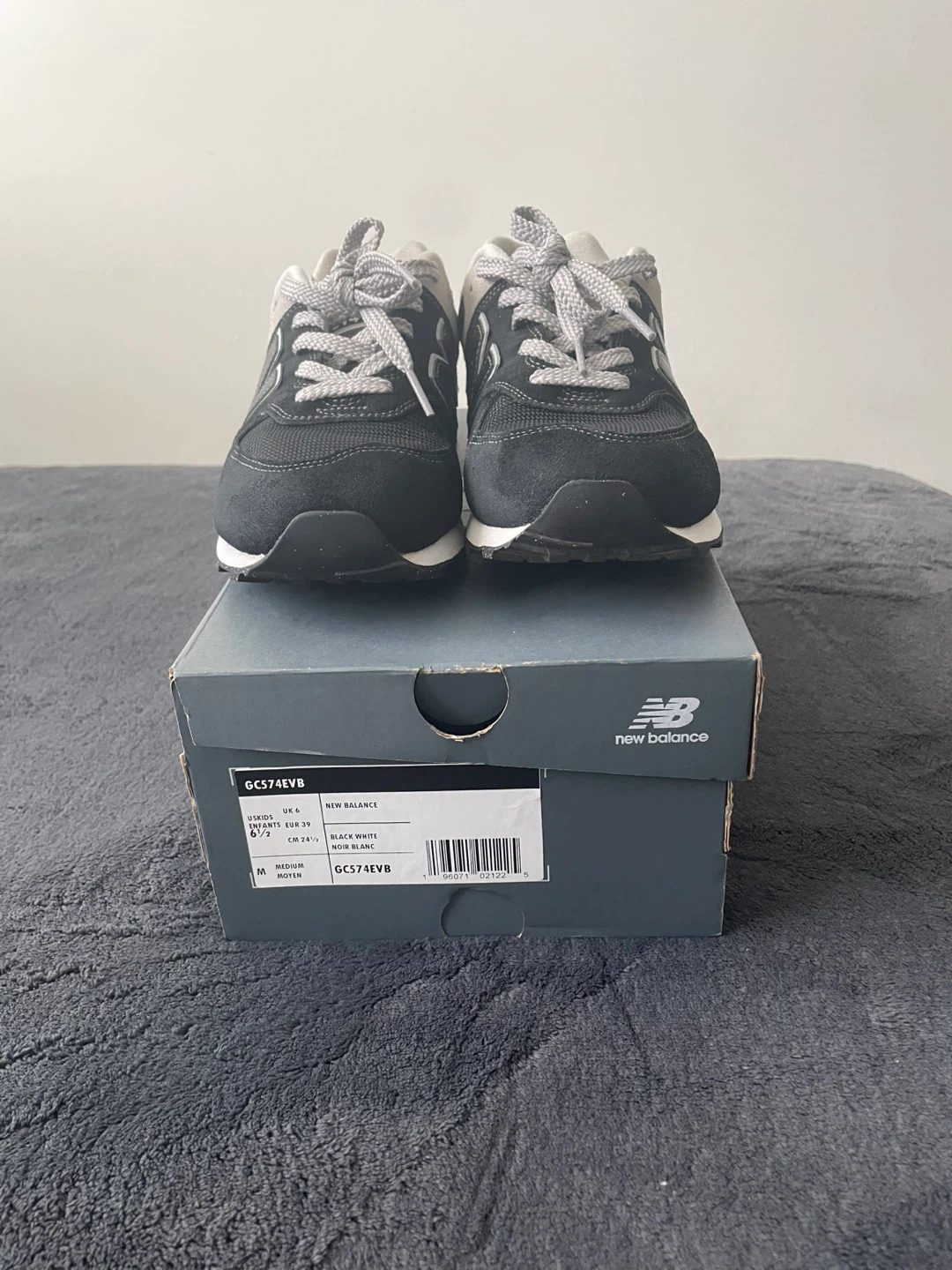 New Balance 574 Classic Shoes - Black/White - photo 2
