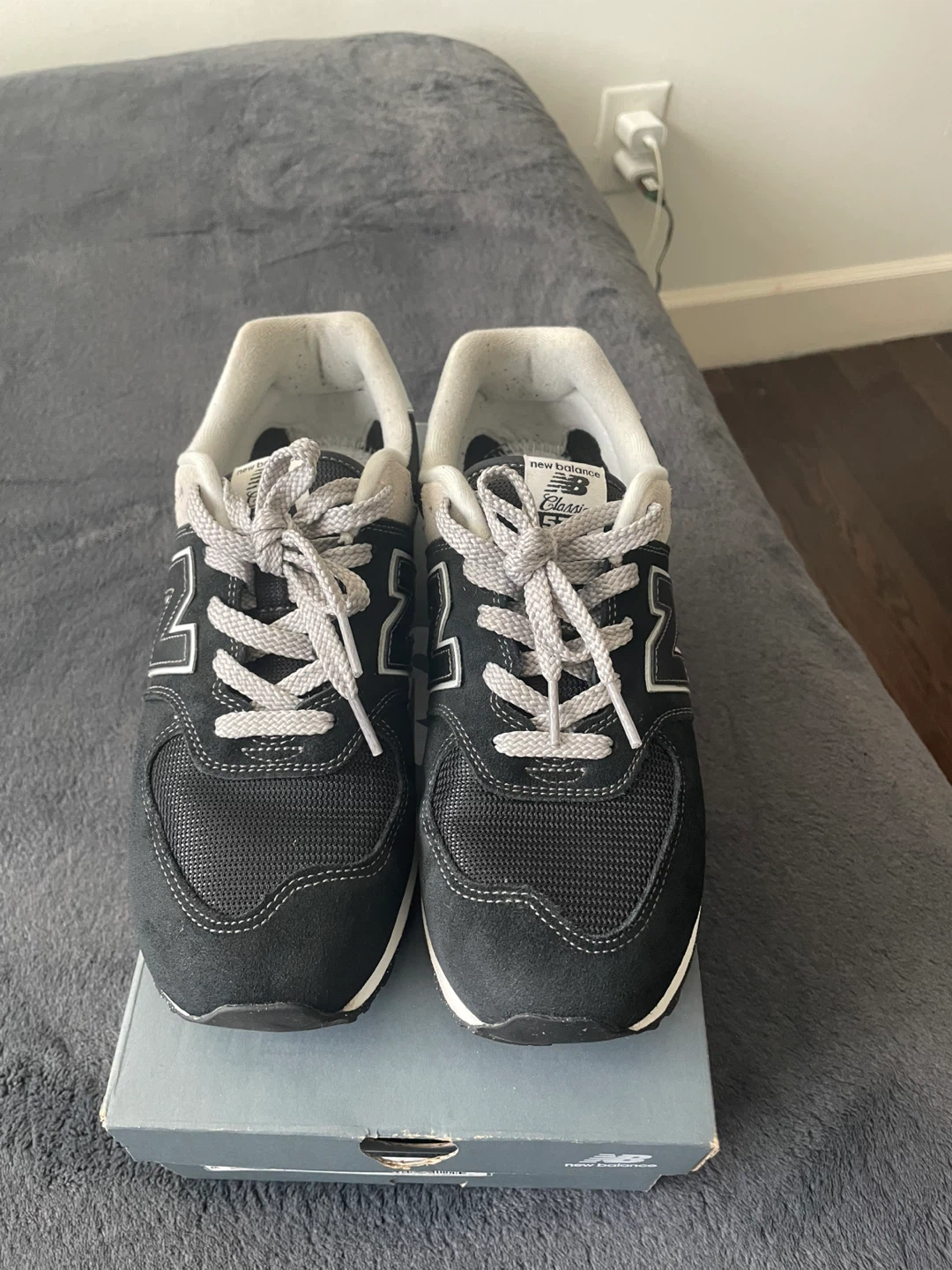 New Balance 574 Classic Shoes - Black/White - photo 3