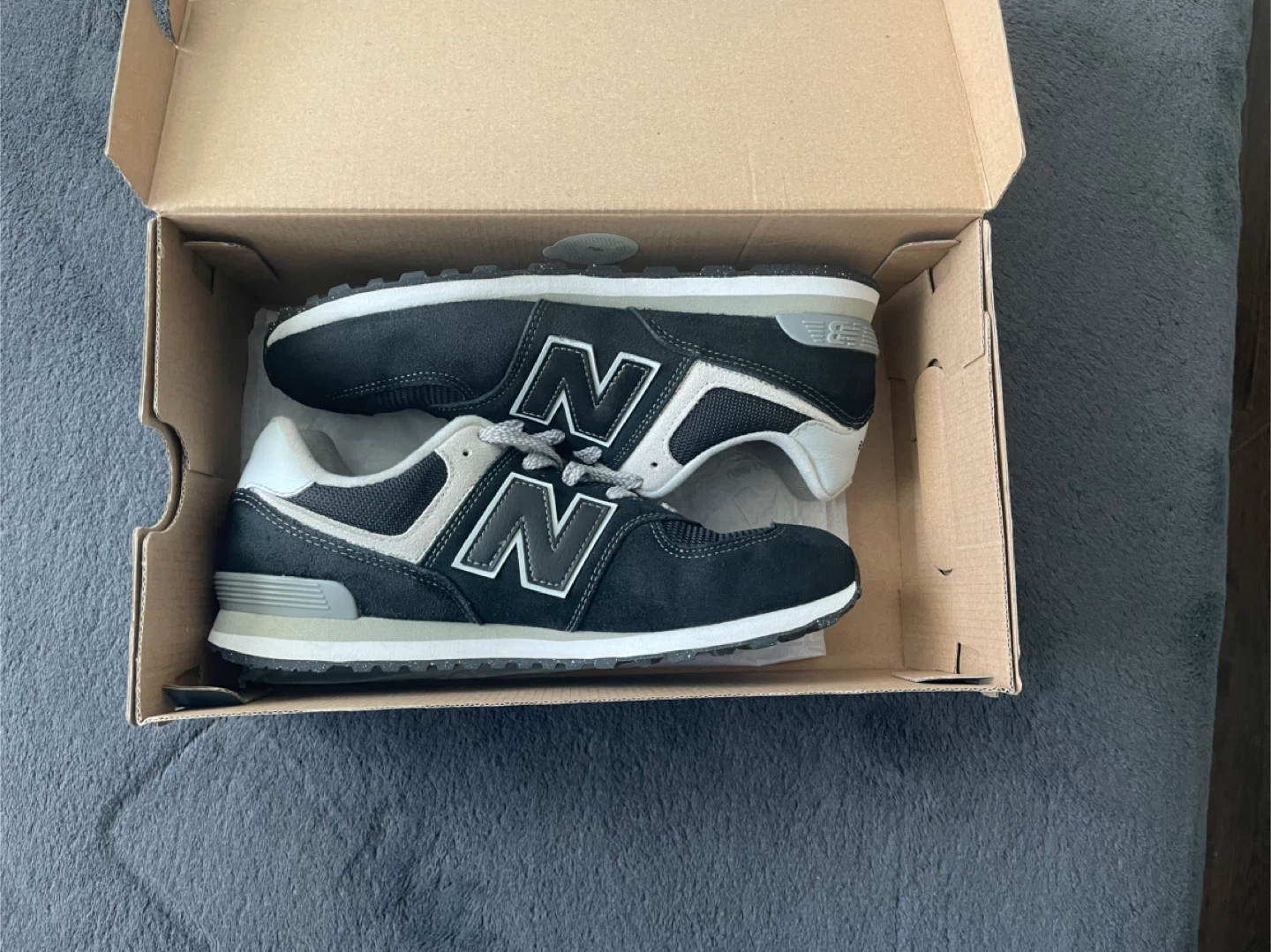 New Balance 574 Classic Shoes - Black/White - photo 5