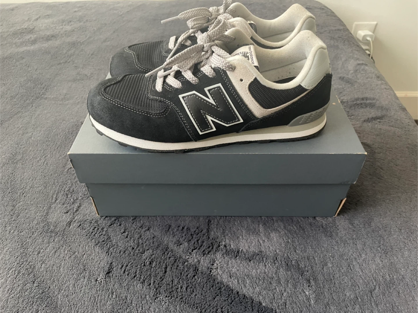 New Balance 574 Classic Shoes - Black/White - photo 4