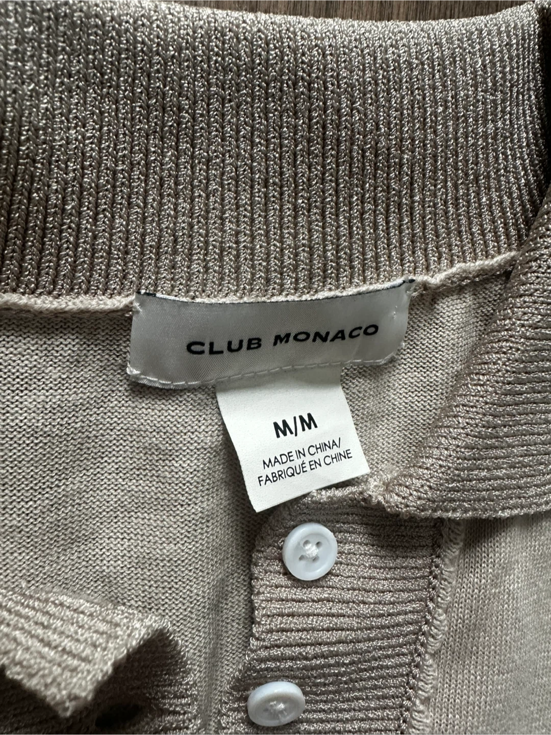 Club Monaco Short Sleeve Knit Polo Shirt - photo 3