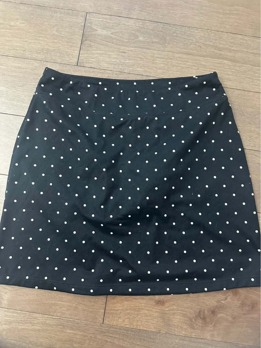 Black and White Polka Dot Skort