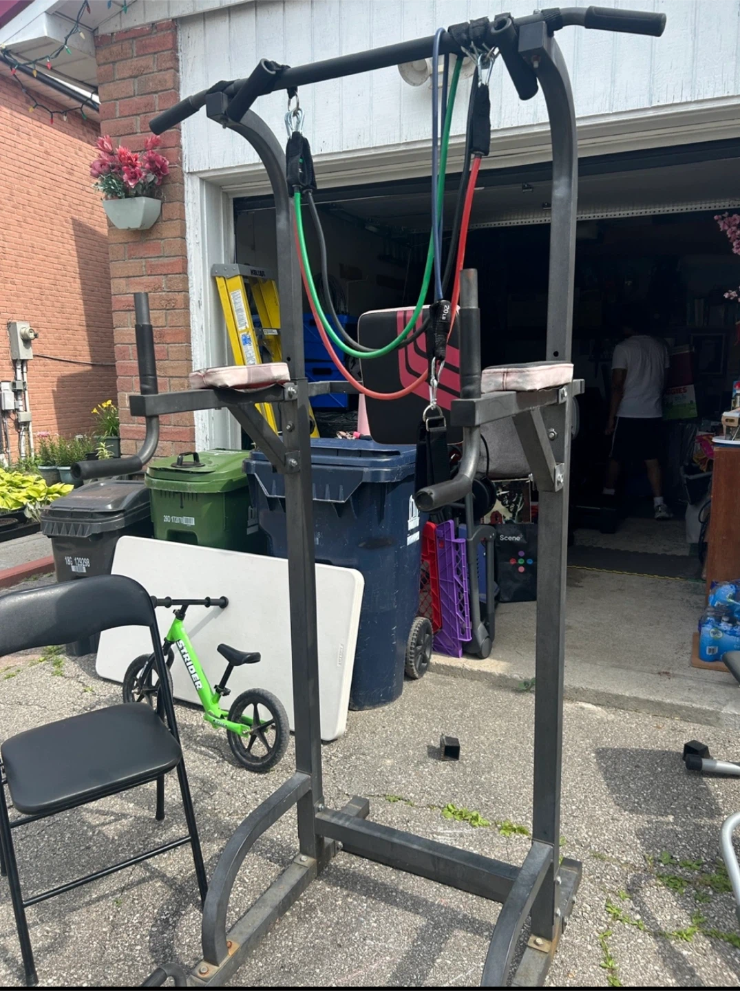 Pull-up Dip Station with Resistance Bands - photo 2