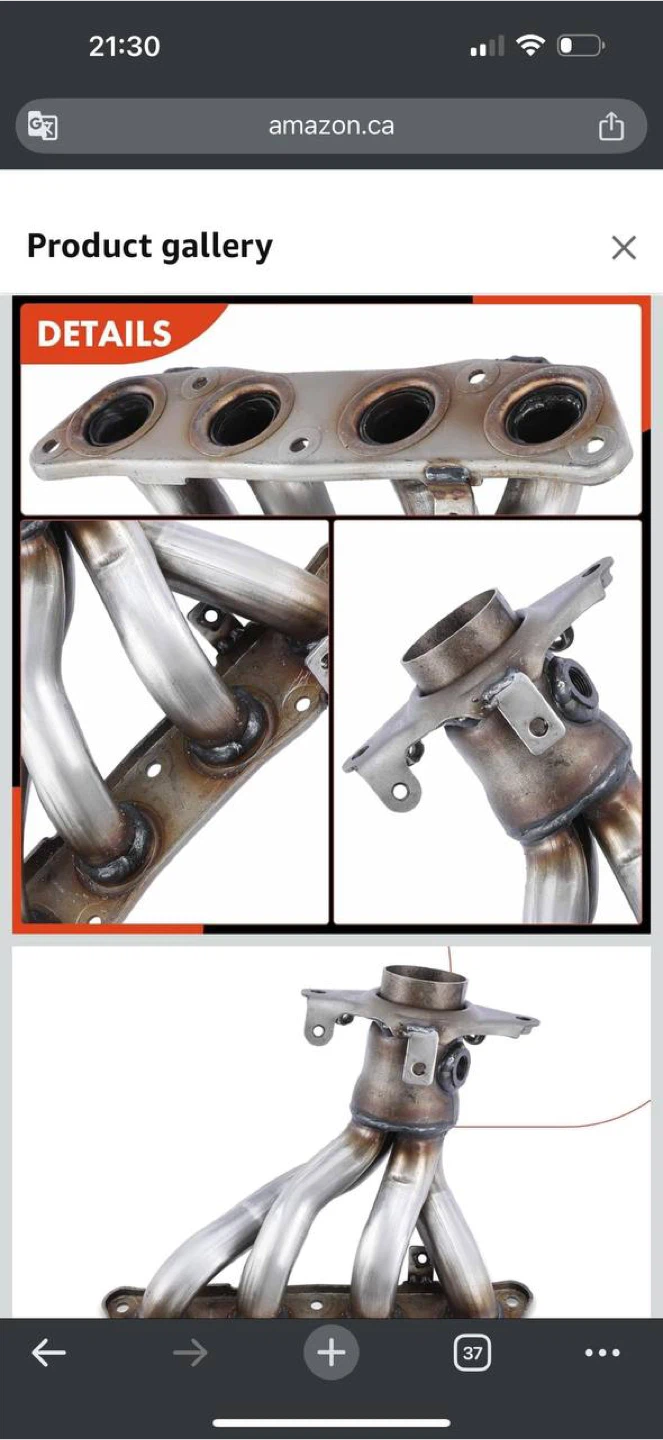 A-Premium Exhaust Manifold Kit w/ Gaskets & Hardw - photo 3