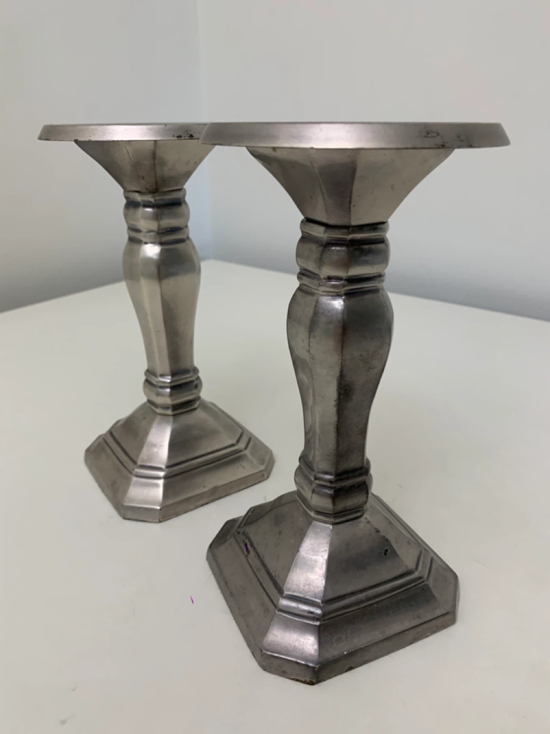 Metal Candlesticks - Home Decor - Pottery Barn Set of 2 - photo 2