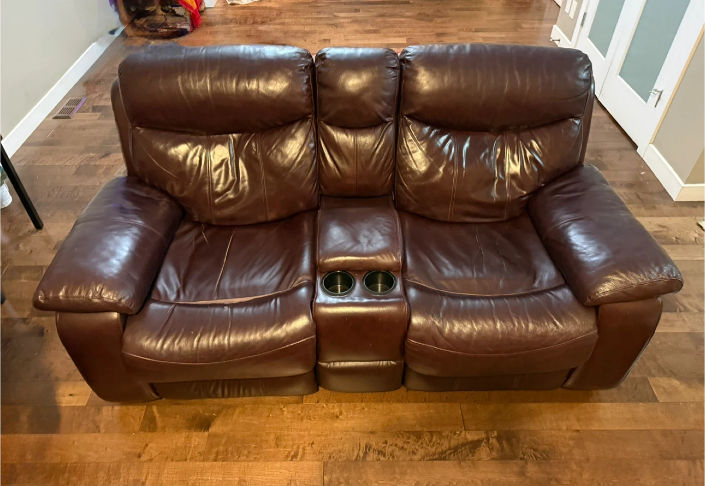 Leather Recliner Sofa - Moving Sale, Must Go