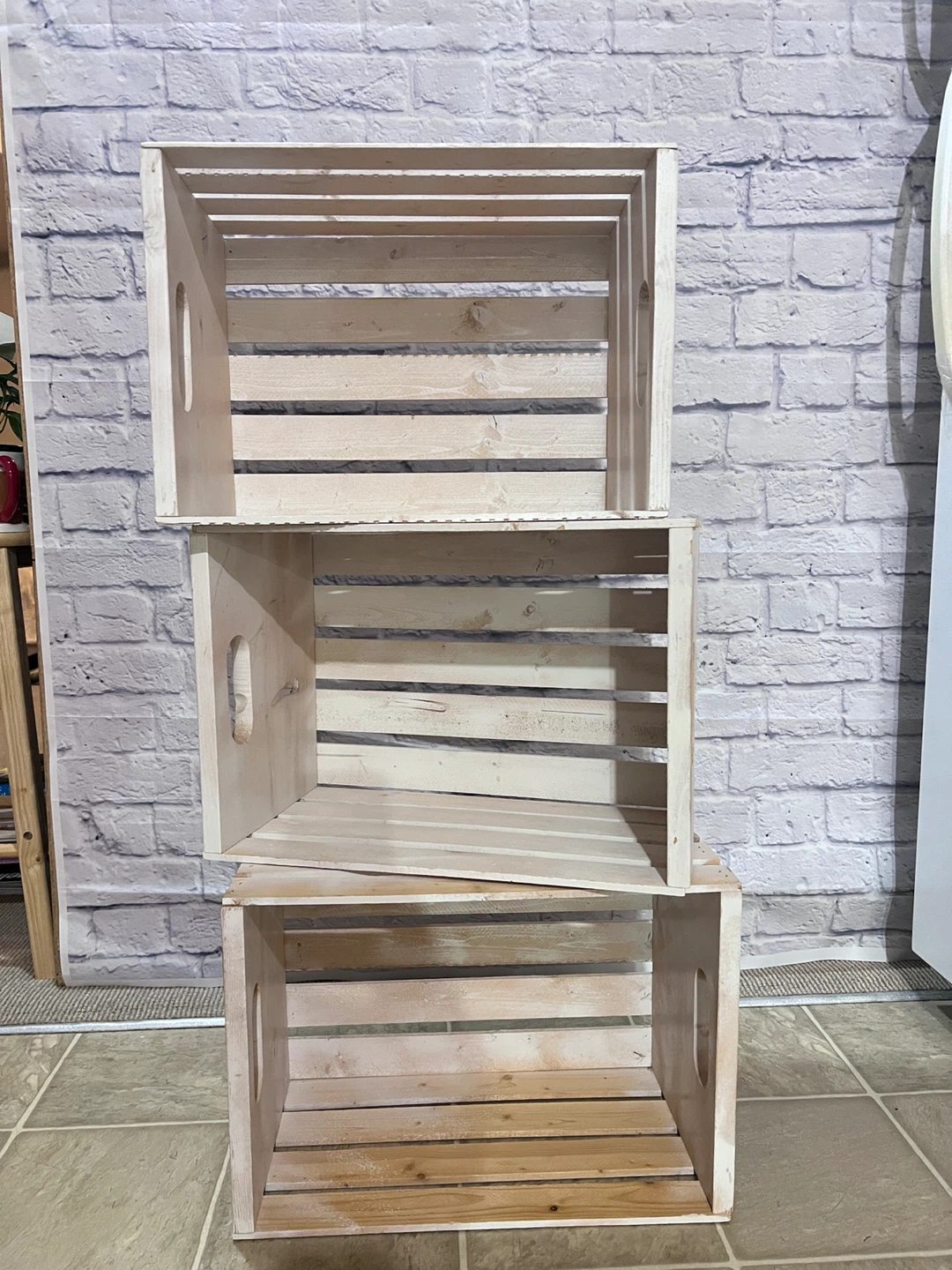 Wooden Crates - Set of 3