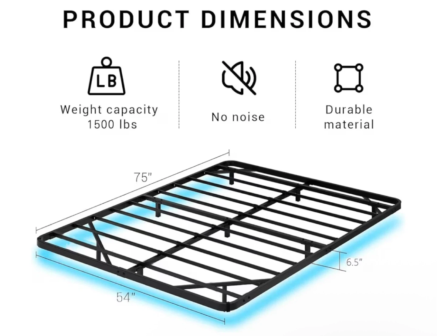 Queen Size Bed Frame ( floating ) - photo 2