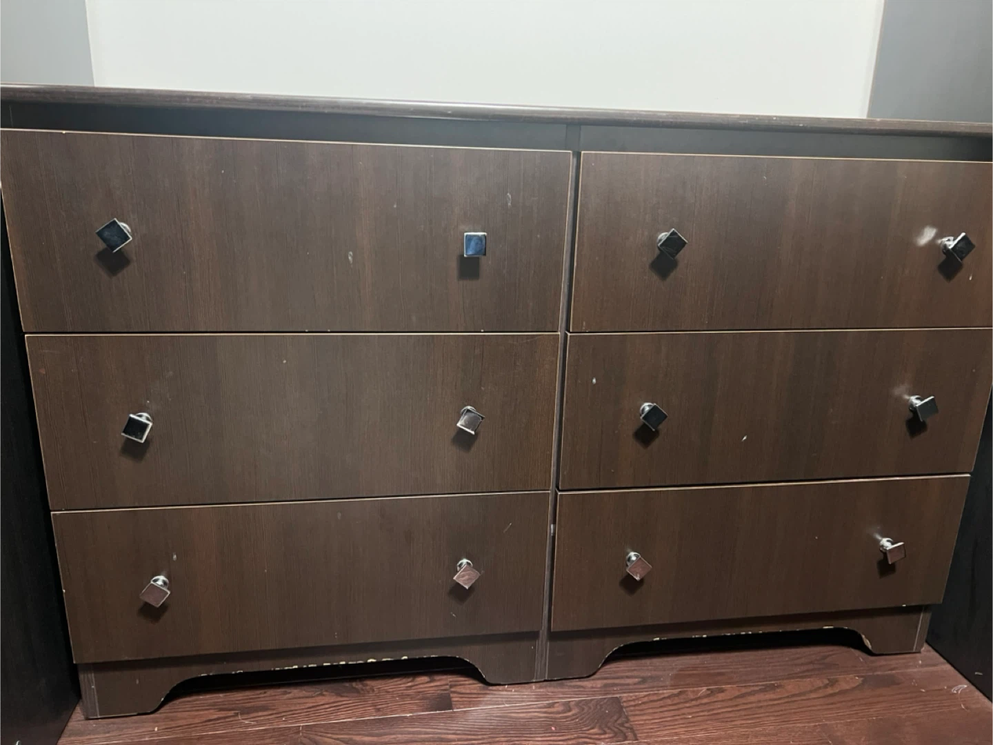 Dark Brown Six-Drawer Dresser