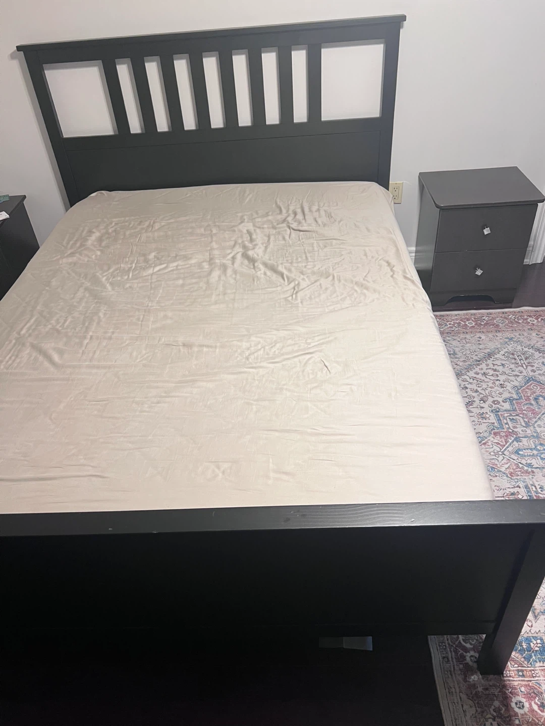Black Wooden Bed Frame