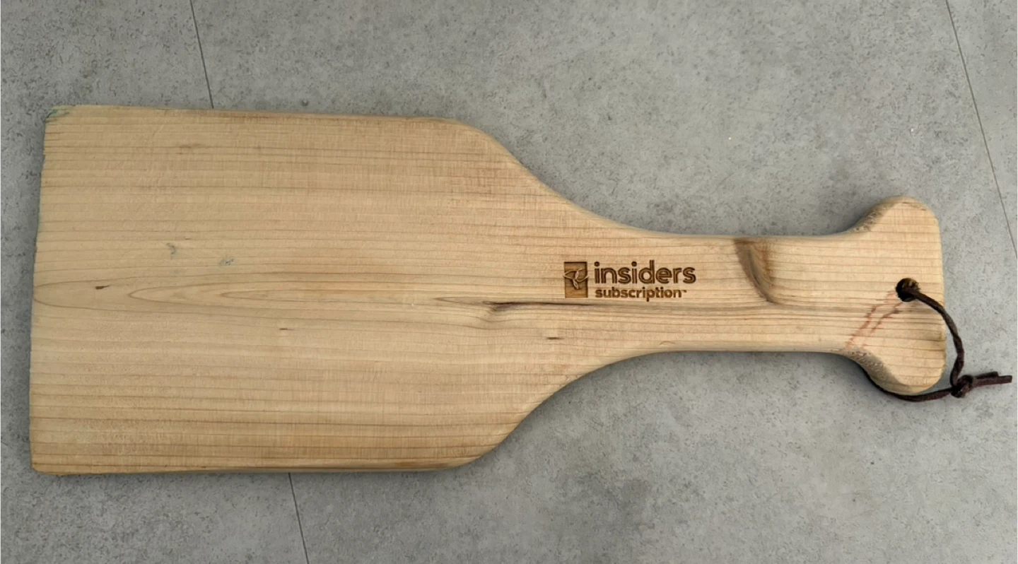 PC Insiders Subscription Wooden Serving Board
