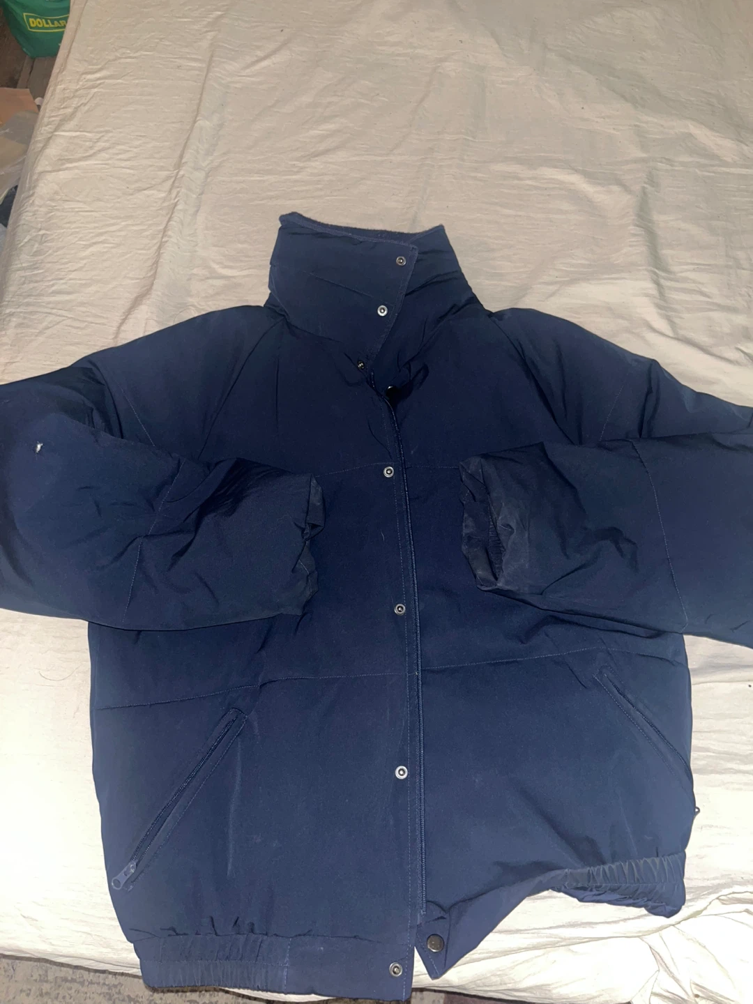 American Stitch Puffer Jacket Navy XL